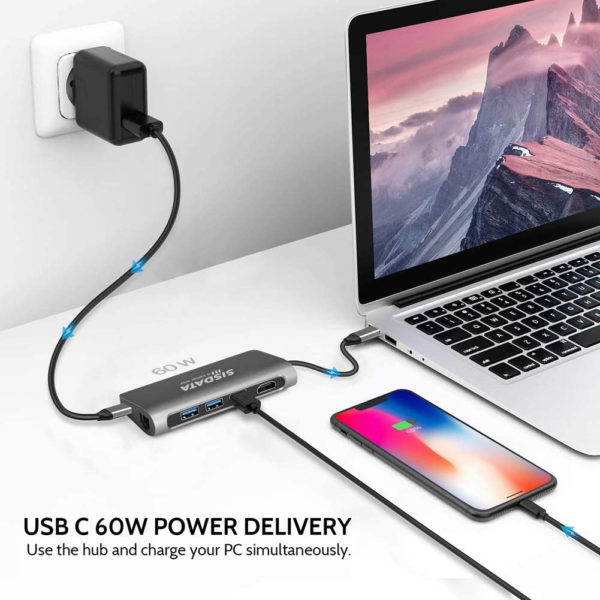 Adaptador Tipo C 8x1 Rj45 Hdmi iPad Macbook Android Windows - Imagen 4