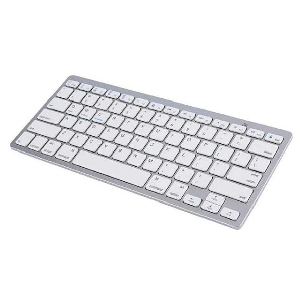 Teclado Bluetooth Español Windows Android IOS - Blanco