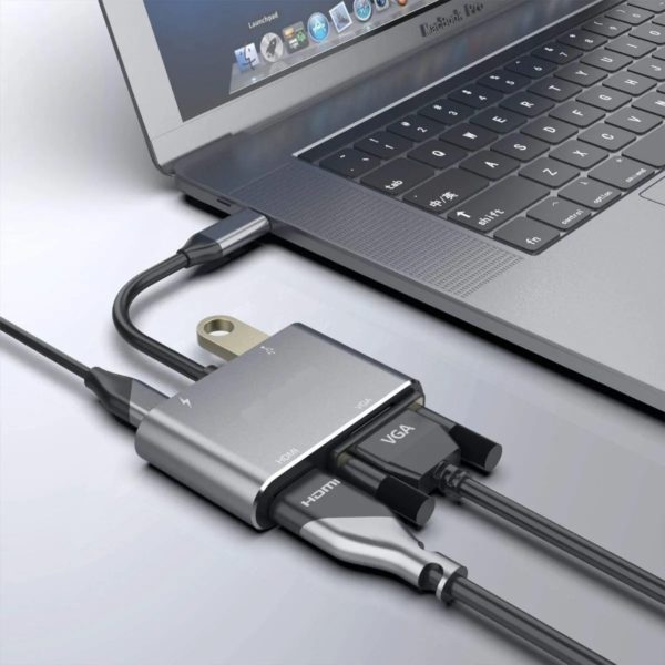 Adaptador USB-C a HDMI, VGA y USB 3.1 Celulares, iPad Macbook Android Windows - Imagen 3