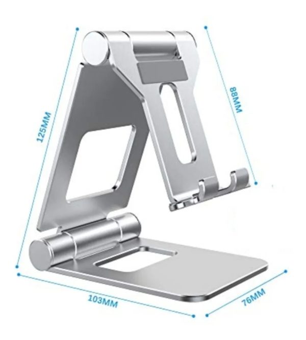 Soporte Base Celular Aluminio Escritorio Mesa Doble Eje V4 - Imagen 3