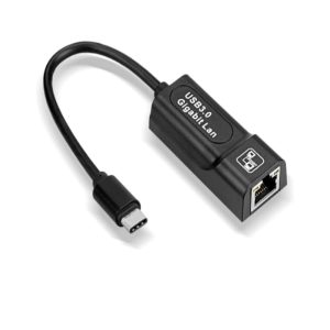 Adaptador Usb-c A Rj45 Gigabit Ethernet Tarjeta De Red Cable