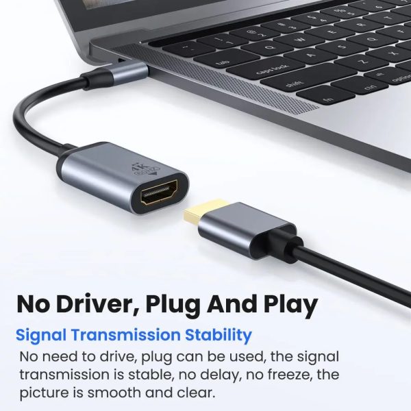 Adaptador Usb-c A Hdmi 4k Celular iPad Mac Android Windows - Imagen 2