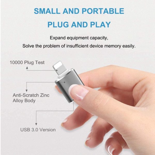 Adaptador Usb Lightning iPhone iPad Certificado. Gtía 1 Año. - Imagen 4