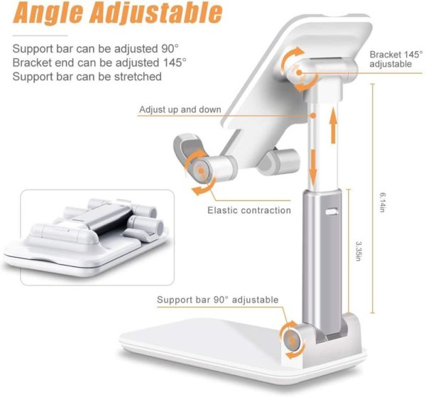 Soporte Base Celular Tablet Escritorio Altura Ajustable V3 - Imagen 3