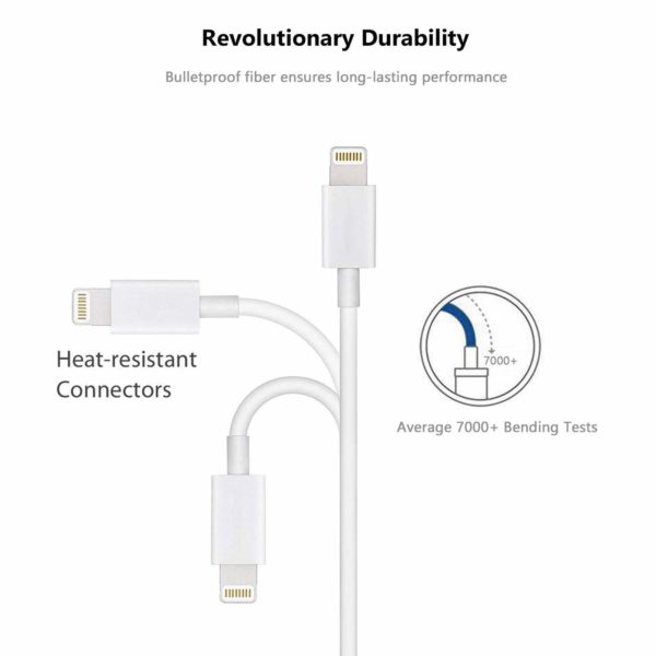 Cable Lightning Usb iPhone iPad Certificado 1 Año Garantía - Imagen 3