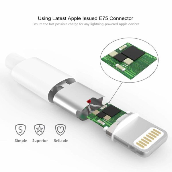 Cable Lightning Usb iPhone iPad Certificado 1 Año Garantía - Imagen 5