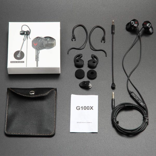 Audífonos In-ear Gamer Langsdom G100x Black - Imagen 3