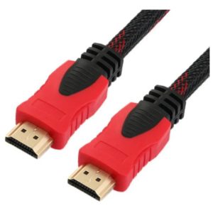 Cable Hdmi 1080p Doble Filtro Mallado Punta Dorada