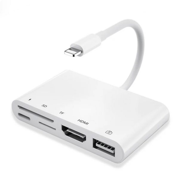 Adaptador Lightning Hdmi Carga Audio Usb Compatible iPhone