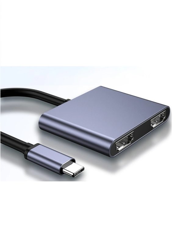 Adaptador Tipo C Doble Hdmi 4k V3 iPad Mac Android Windows - Imagen 7