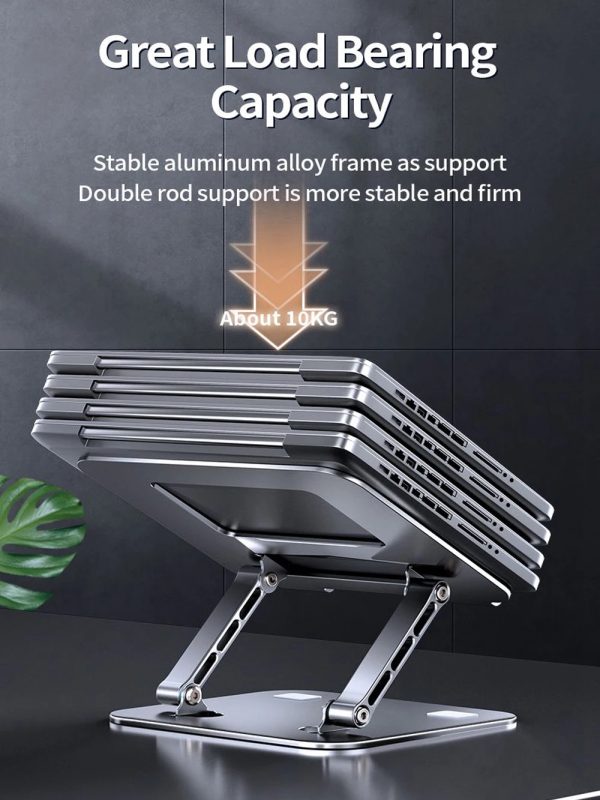 Base Soporte Portátil V6 Laptop Plegable Aluminio Ergonómica - Imagen 5