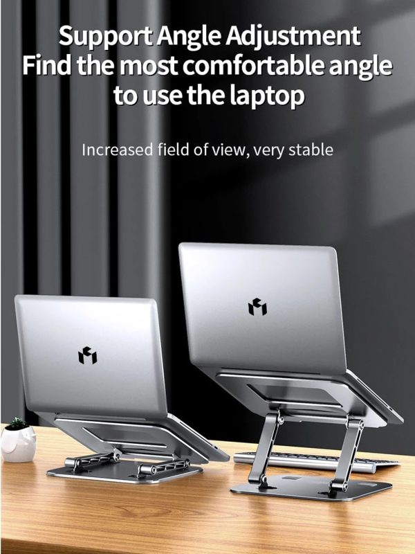 Base Soporte Portátil V6 Laptop Plegable Aluminio Ergonómica - Imagen 2