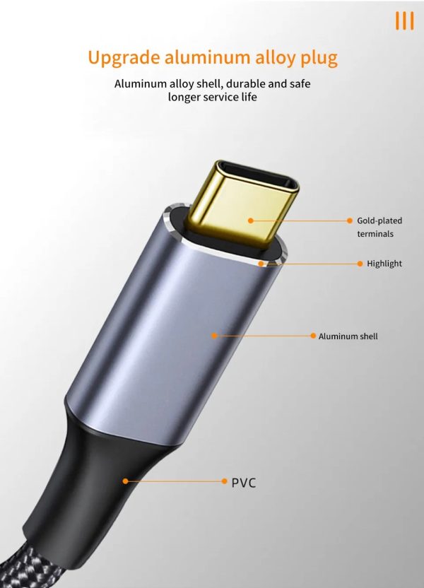 Extensión Tipo C Macho Hembra Certificado 1 Año Garantía - Imagen 8