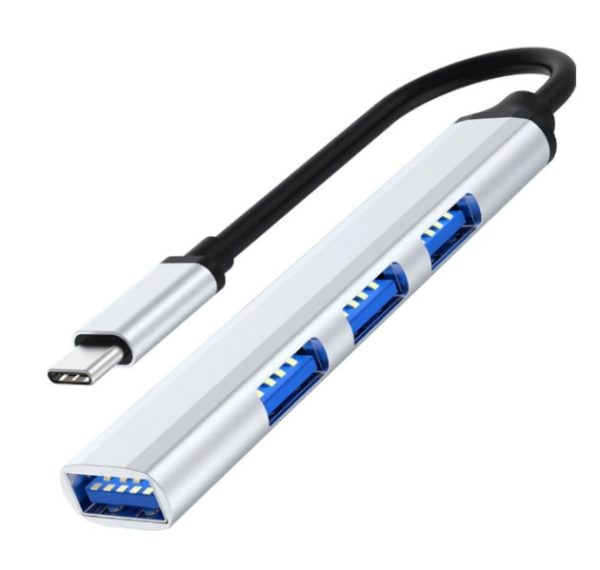 Hub Multiplicador USB C o A 4 Puertos 3.0 Extensión Adapter