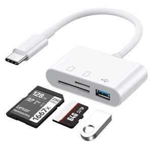 Lector Memoria Sd Tf Usb Otg Para iPhone iPad Garantía 1 Año