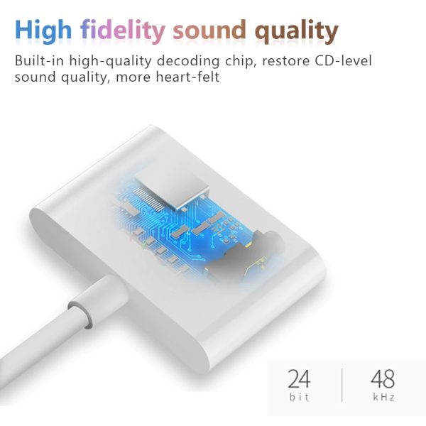 Adaptador Lightning Audio 3.5 Power Compatible iPad iPhone - Imagen 4