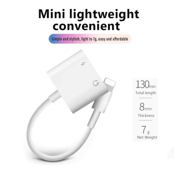 Adaptador Lightning Audio 3.5 Power Compatible iPad iPhone - Imagen 6