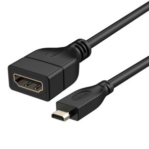 Adaptador Convertidor Micro Hdmi A Hdmi Hembra Cable Certify