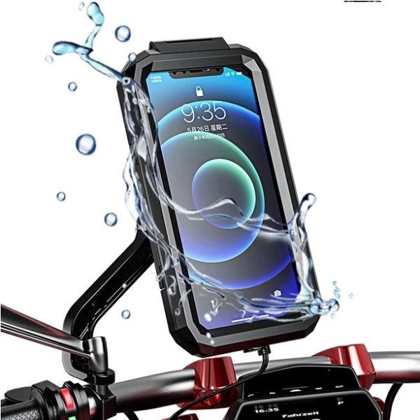 Soporte Base Celular Moto V1 Bicicleta Manillar Impermeable - Imagen 2