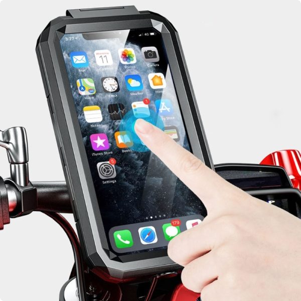 Soporte Base Celular Moto V1 Bicicleta Manillar Impermeable - Imagen 4