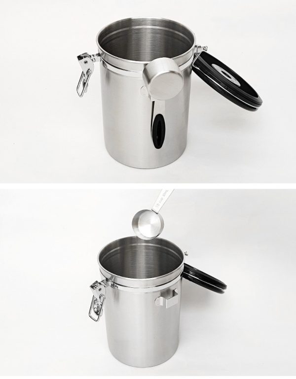 Recipiente Para Granos O Café Contenedor Hermético Tarro V2 - Imagen 3