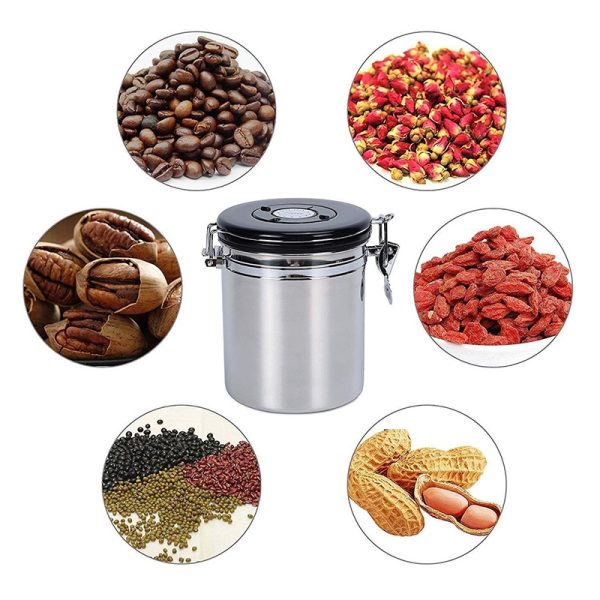 Recipiente Para Granos O Café Contenedor Hermético Tarro V2 - Imagen 2