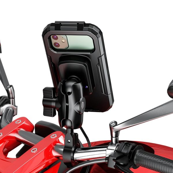 Soporte Base Celular Moto V6 Carga Rápida Usb C Impermeable - Imagen 3