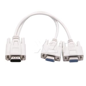 Multiplicador Splitter Vga 1 Entrada X 2 Salidas 1080p 1x2