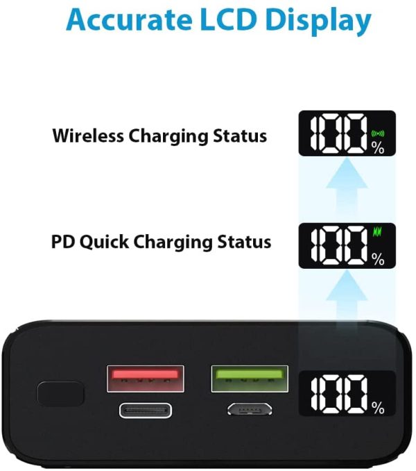 Power Bank Carga Rápida Tipo C Power Delivery MagSafe Wireless 20k - Imagen 7