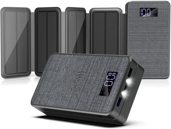 Power Bank Solar Carga Rápida Tipo C Power Delivery Wireless - Imagen 3