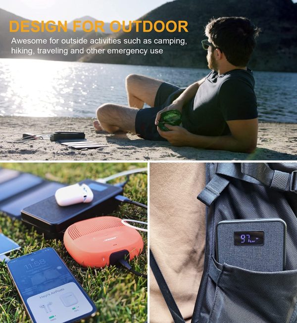 Power Bank Solar Carga Rápida Tipo C Power Delivery Wireless - Imagen 7